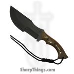 Cave Blades - CaveTrack12 - Tracker 12" - Fixed Blade Knife - 01 Tool Steel Coated - G10 - Brown Orange