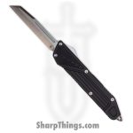 TakCom - Chimera_BK_W_SA - Chimera - OTF Auto - 154CM Satin Wharncliffe - 6061-T6 Aluminum - Black