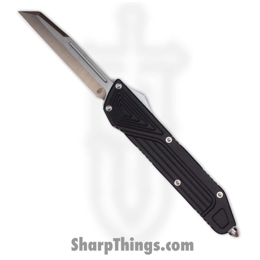 37dc6254-23ea-46a5-ac8a-cd90ebd7984f_Chimera_BK_W_SA_1.jpg TakCom - Chimera_BK_W_SA - Chimera - OTF Auto - 154CM Satin Wharncliffe - 6061-T6 Aluminum - Black - Image 1