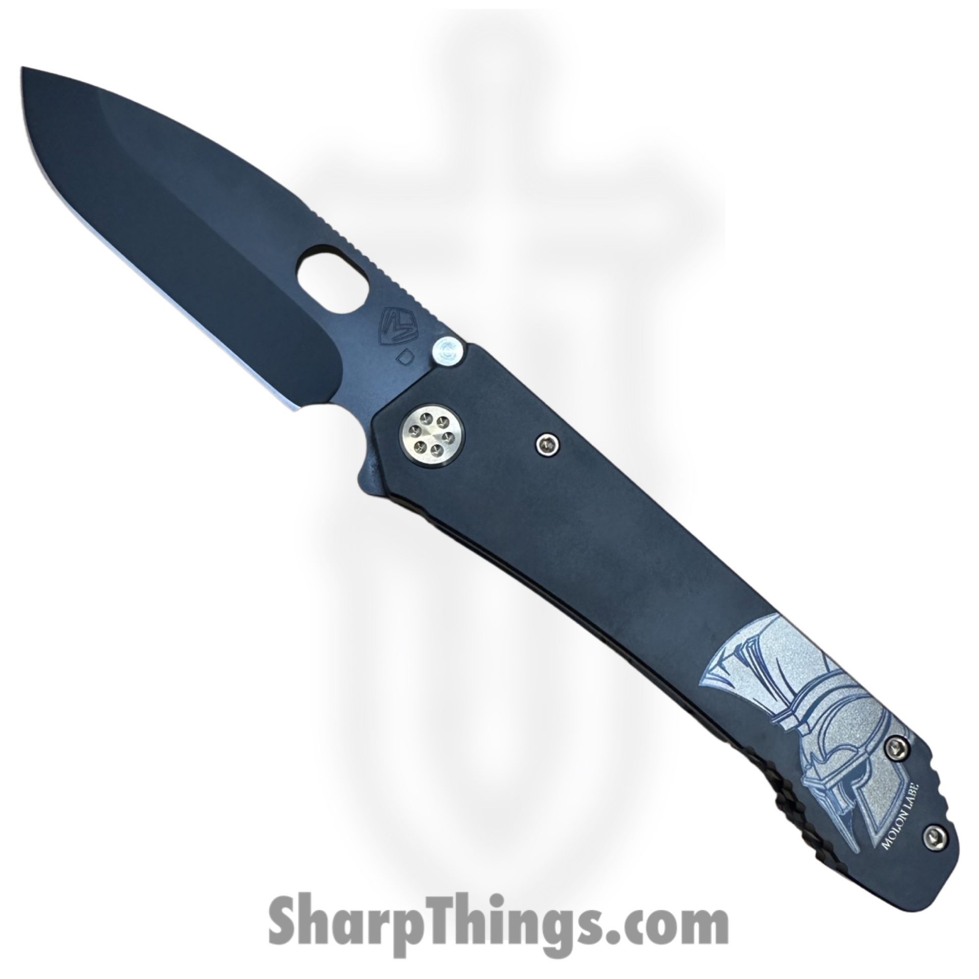 381d16cd-0d05-4442-9cbe-4a402933cab1_MK002DPQ-30PV-T1C1-Q4_1.jpeg Medford Knife and Tool - MK002DPQ-30PV-T1C1-Q4 - 187 DP - Folding Knife - D2 Coated Drop Point - Titanium - PVD Bronze Molon Labe - Image 1