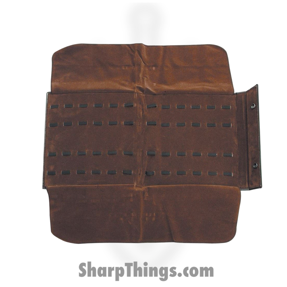 38aeb505-9d8e-4795-b625-4f429ae3d093_AC95_1.jpg Carry All - AC95 - Safe and Sound Folding Knife Case - Felt Cloth Holds 24 - Brown - Image 1