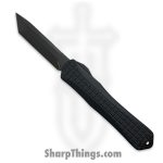 Heretic Knives - H031-6A-T - Manticore X - OTF Auto - Magnacut DLC Tanto - Frag Pattern 6061 T6 Alu - Black