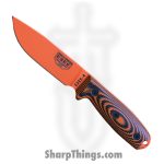 ESEE - ES4POR006 - Model 4 3D - Fixed Blade Knife - 1095HC Coated Drop Point - G10 - Orange Black