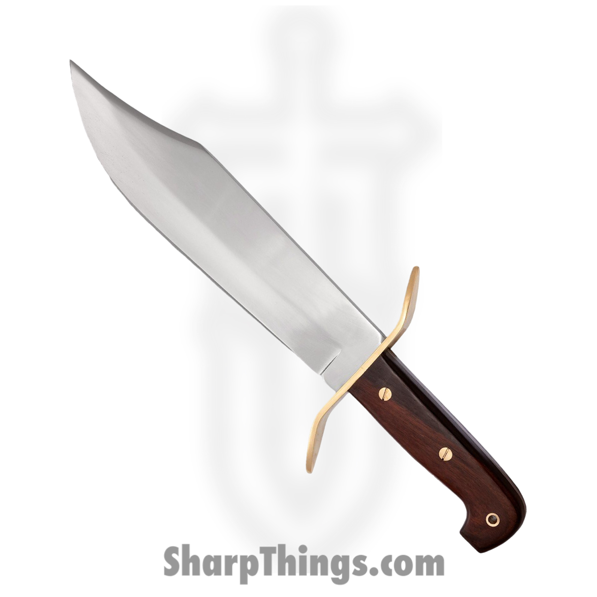 395f44ed-740c-4417-9c3b-c32c8210804f_CS81B_1.jpg Cold Steel - CS81B - Wild West Bowie - Fixed Blade Knife - 1085 HC Satin Bowie - Rosewood Scales - Brown - Image 1