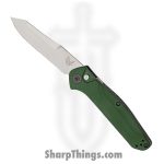 Benchmade - 9400 - Osborne - Automatic Knife - S30V Satin Modified Reverse Tanto - Aluminum - Green