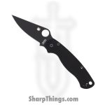 Spyderco - SC81GPBK2 - Para-Military 2 Comp Lock - Folding Knife - CPM S45VN Black Spear Point - G10 - Black