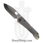 Medford Knife - MK002DTQ-01TM-TPCP-Q4 - 187 DP Folder Knife - Tumbled D2 Steel - Tumbled Titanium