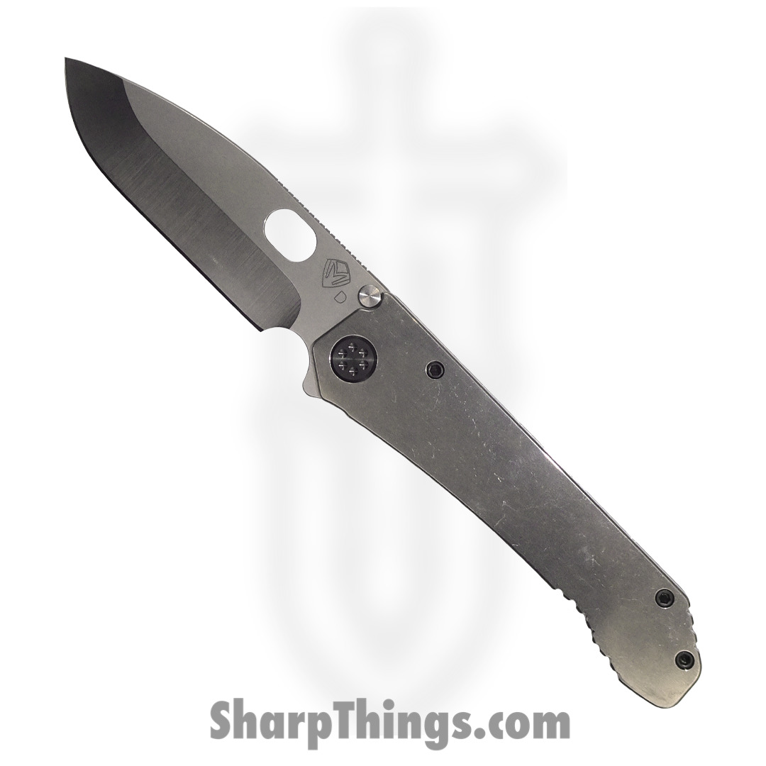 3a2133bf-d45b-4620-8b98-93d74e21f234_MK002DTQ-01TM-TPCP-Q4_1.jpg Medford Knife - MK002DTQ-01TM-TPCP-Q4 - 187 DP Folder Knife - Tumbled D2 Steel - Tumbled Titanium - Image 1
