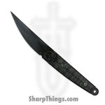 Dishonor Blades - Hanzo-Abyss - Hanzo Kwaiken - Fixed Blade Knife - Uddeholm Rigor (A2) Cerakote Kwaiken - Carbon Fiber - Black