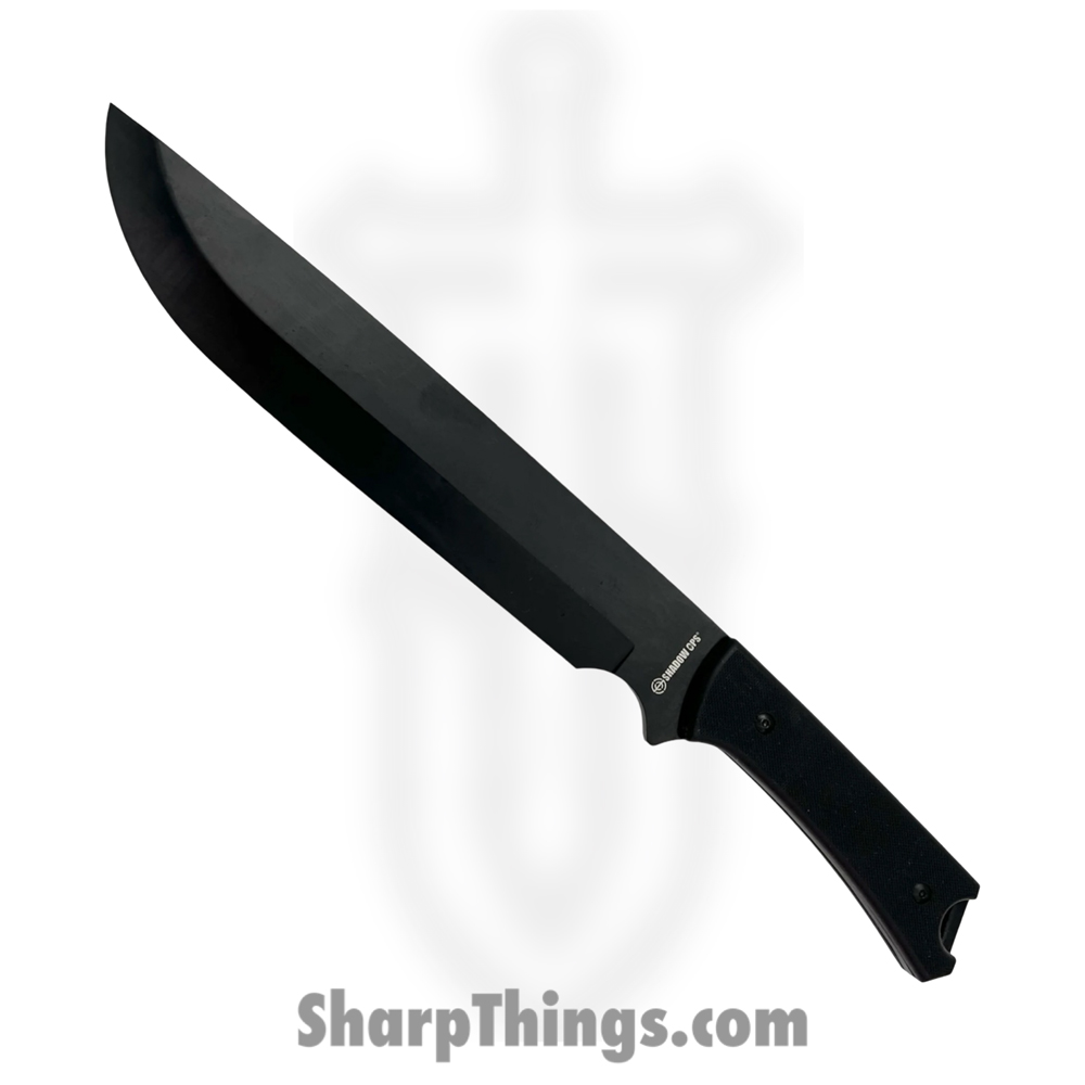 3b05231f-4f3c-4d22-9ff0-6558a09a66d1_SO-237-BK-LUX_1.jpg PTC - SO-237-BK-LUX - Heavy Duty Machete - Fixed Blade Knife - 1065 Surgical Steel Coated Drop Point - Black - Image 1