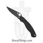 Spyderco - SC36GPBK2 - Military 2 - Folding Knife - CPM-S30V DLC Clip Point - G10 - Black
