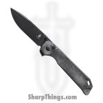 Kizer Cutlery - KIV5458C1 - Begleiter XL - Folding Knife - 154CM Stonewash Drop Point - Micarta - Black