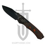 Heretic Knives - H000-6A-ORCF - Wraith - Automatic Knife - Elmax Coated Clip Point - 6061-T6 Aluminum/Fat Carbon Fiber - Black/Orange