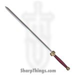 Cold Steel - CS88THG - Two Handed Gim Sword - Fixed Blade Knife - 1055 HC Satin - Cord Wrapped - Black