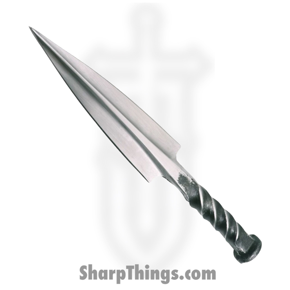 3c98afa0-c1d6-4892-8bd0-8209ea805a6e_PM7864_1.jpg Red Deer - PM7864 - Railroad Spike Knife - Fixed Blade Knife - Carbon Steel Stonewash Dagger - Carbon Steel - Gray - Image 1