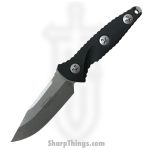 Microtech - 113M-10 - Mini Socom Alpha - Fixed Blade Knife - Elmax Stonewash Clip Point - G10 - Black
