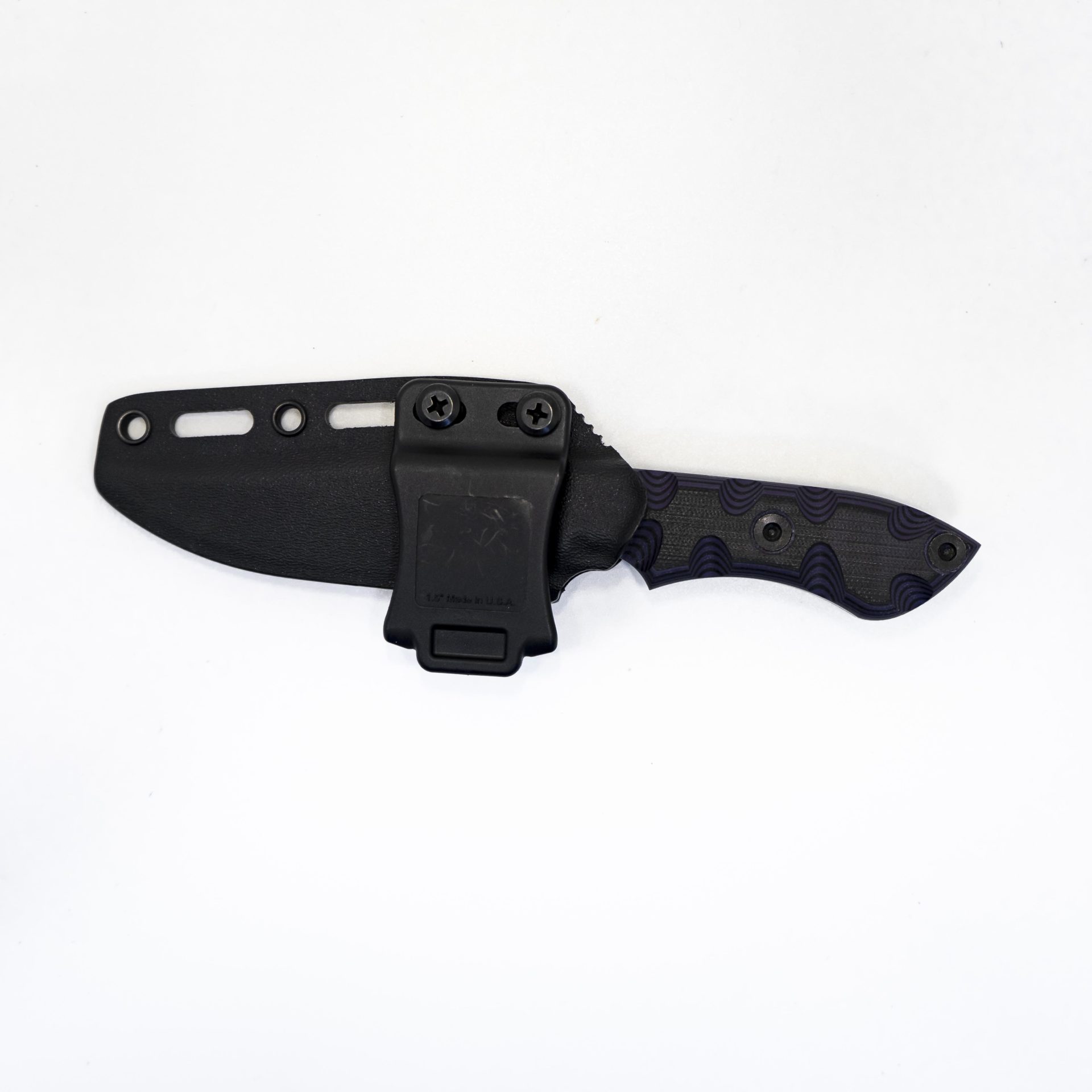 3d508345-a286-4bab-9e87-5c395ca824ac_StrikerBKHWKGG_1.jpg T.Kell Knives - StrikerBKHWKGG - Striker - Fixed Blade Knife - 1095 Nickle Boron Coated Clip Point - G10 - Blackhawk Premium Grenade Grip - Image 1
