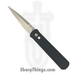 ProTech - 925-LTD - Godfather - Automatic Knife - 154CM Satin Spear Point - Aluminum - Black