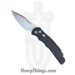 ProTech - T4105 F - Tactical Response 4 - Automatic Knife - CPM MagnaCut Stonewash Drop Point - Aluminum Feather Texture - Black