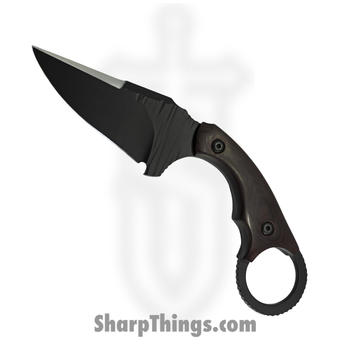 3dd56e0f-af0b-4ce7-816e-1720650f7b03_CaveBit2DE_1.jpg Cave Blades - CaveBit2DE - Cave-Bit - Fixed Blade Knife - 154CM Coated Spear Point - Micarta - Brown - Image 1