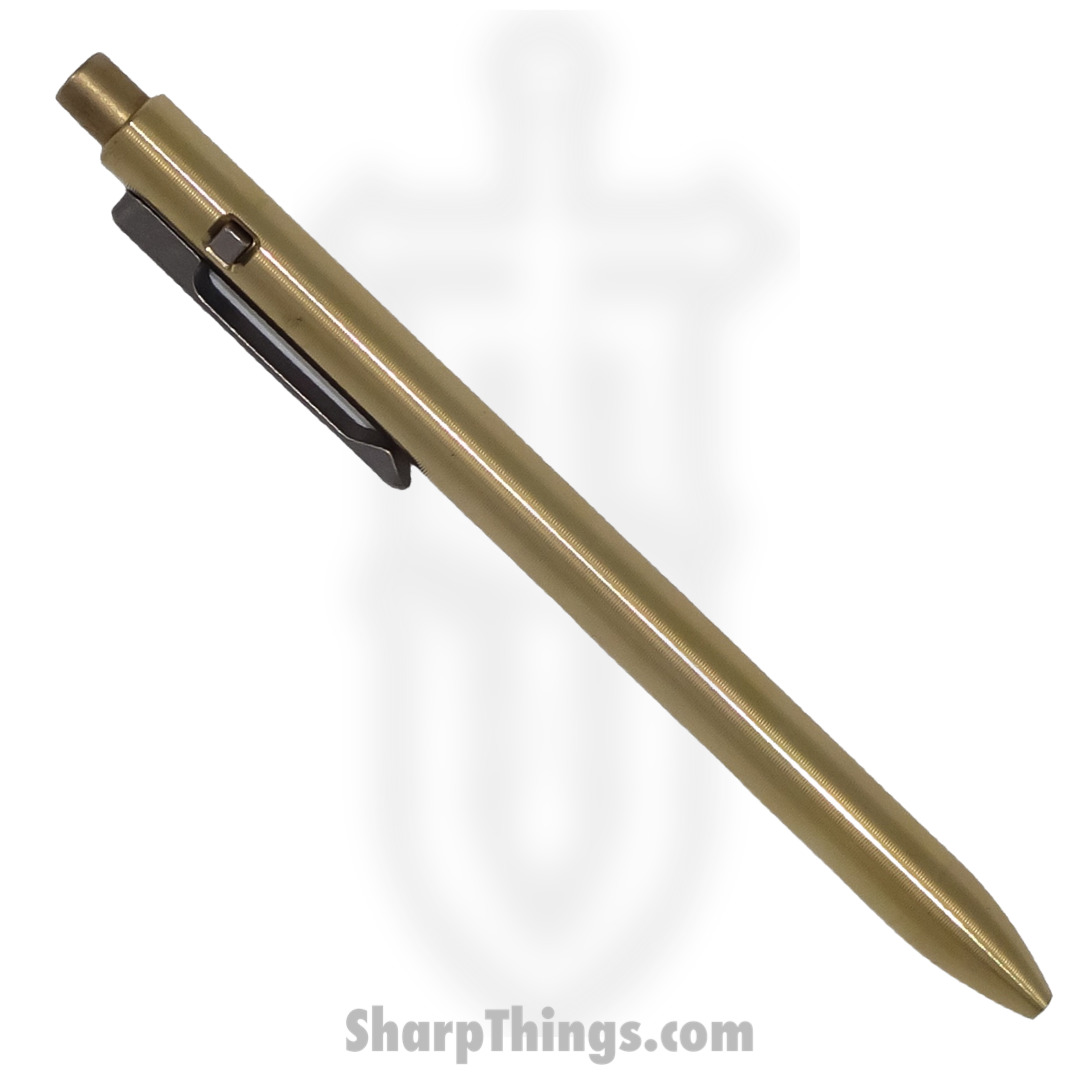 3dd860d0-b76e-4f39-85d0-78765c47c99e_10-SC1-BRO-OLD_1.jpg Tactile Turn - 10-SS2-BRO-TTM - Slim Side Click Pen - Short - Titanium - Bronze - Image 1