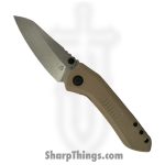 Millit Knives - OVSWG10BKTN - Overland Zirblast - Folding Knife - CPM S35VN Stonewash Reverse Tanto - G10 - Tan Black