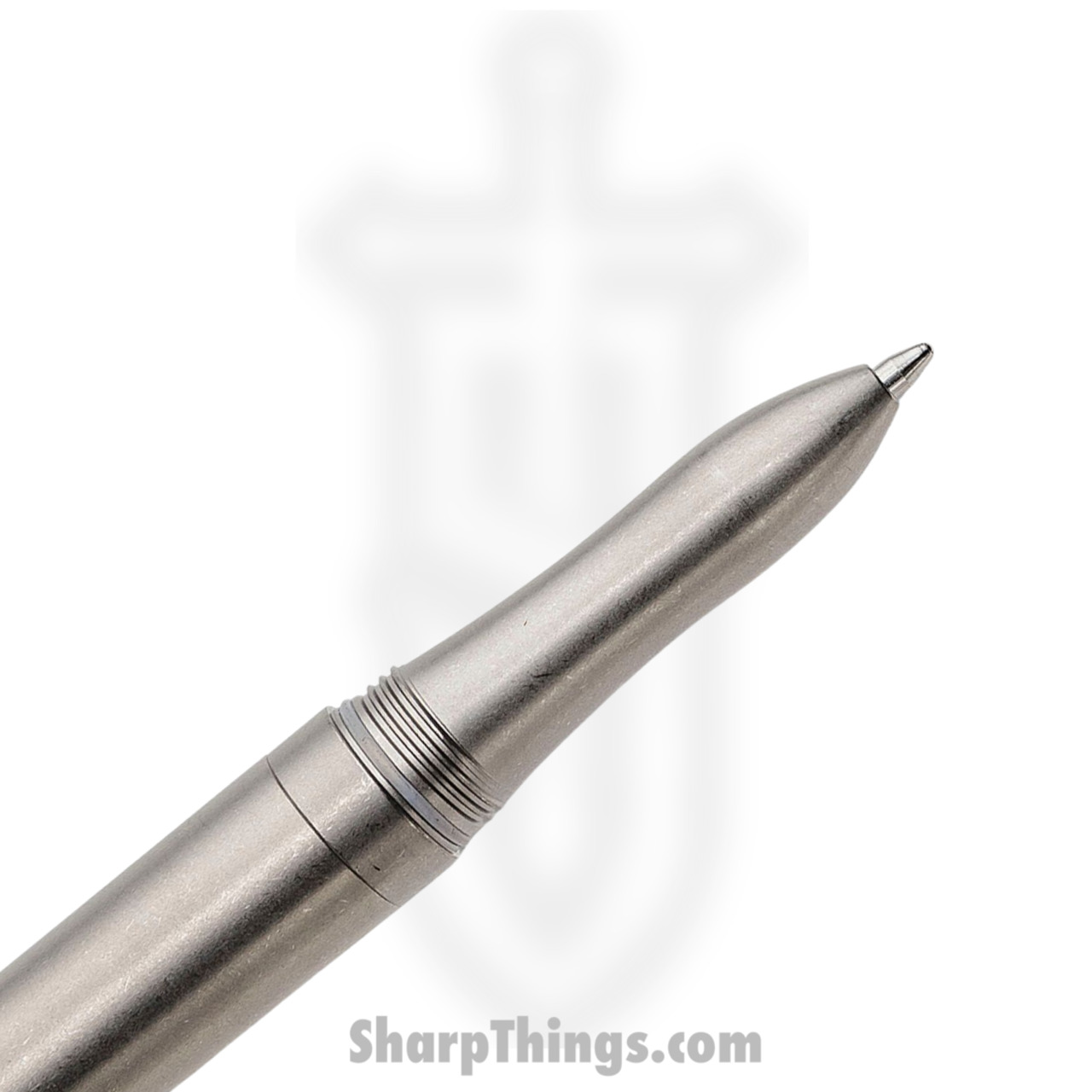 3ed802a2-1ed3-4d9d-bea4-b9a77f7fff40_PEN-TC-SWTI_1.jpg Chaves Knives - PEN-TC-SWTI - Twist Cap Pen - Titanium - Stonewash - Image 1