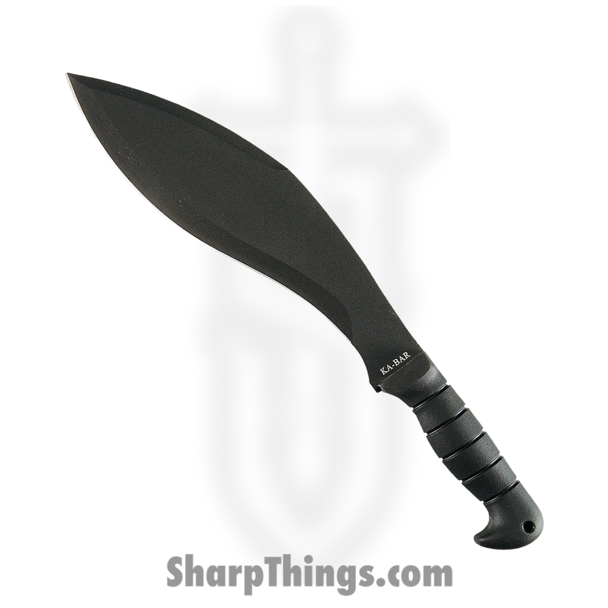 3f0745fe-9718-4eed-bd5d-e9782f7a2252_KA1249_1.jpg Ka-Bar - KA1249 - Machete Kukri - Fixed Blade Knife - Black Kukri - TPR - Black - Image 1