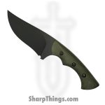 Cave Blades - CaveHunt2 - Hunter - Fixed Blade Knife - 154CM Coated Drop Point - Micarta - OD Green