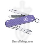 Victorinox - VN06221223G - Classic SD - Folding Knife - Stainless Polished Multi - Alox - Electric Lavender