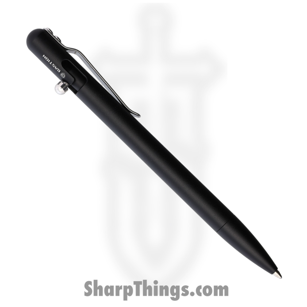 3fa3cbb2-d39c-4298-886d-102704d2b877_BSTN256B_1.jpg Bastion - BSTN256B - Slim Bolt Action Pen - Aluminum - Black - Image 1