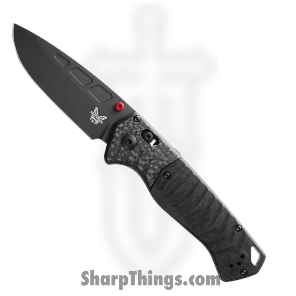 3fb7cce0-55c0-4102-8ad1-391bcb565ce0_593BK-01_1.jpg Benchmade - 593BK-01 - PSK - Folding Knife - CPM MagnaCut Coated Drop Point - Carbon Fiber - Black - Image 1