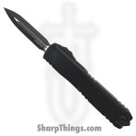 Microtech - 1122-1T - Ultratech ZBP - OTF Auto - M390MK Coated Double Edge - 6061-T6 Aluminum - Black