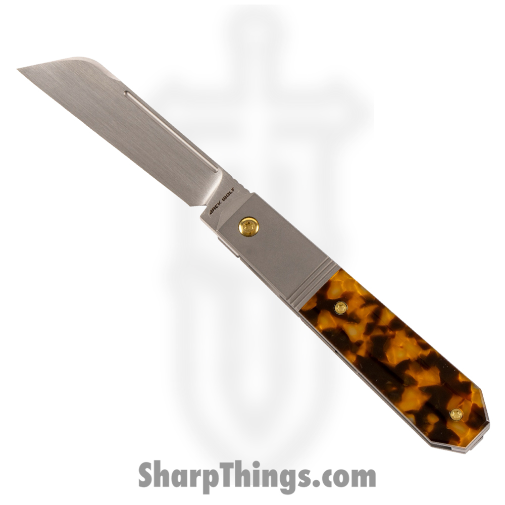 402e2358-1e7c-4454-8812-2b94ab7b907a_AFTER-02-KIR-TOR-SHL_1.jpg Jack Wolf Knives - AFTER-02-KIR-TOR-SHL - After Hours Jack - Folding Knife - S90V Satin Barlow - Kirinite - Tortoise Shell - Image 1