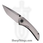 Poikilo Blade - PBTUS2TI - Tuna S2 - Folding Knife - Bohler M398 Pearlescent Stonewash Tanto - Titanium - Natural