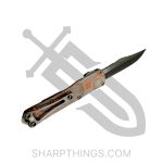 Heretic Knives - H022B-6A-ORCF - Manticore S - OTF Auto - DLC Bowie - Elmax - Orange Fat CF
