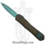 Heretic Knives - H032F-DIAMOND - Manticore X Diamond Sword - OTF Auto - CPM MagnaCut Coated Dagger - Aluminum - Multi