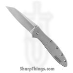 Kershaw - 1670BW - Blur - Assisted Open Knife - 14C28N Blackwash Drop Point - 6061-T6 Aluminum - Black