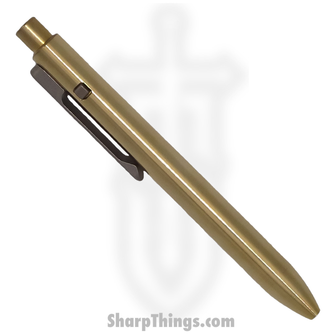 41ebd854-4f56-4015-b215-f50e97583e9c_10-SC3-BRO-OLD_1.jpg Tactile Turn - 10-SS2-TTM-TTM - Slim Side Click Pen - Short - Titanium - Image 1