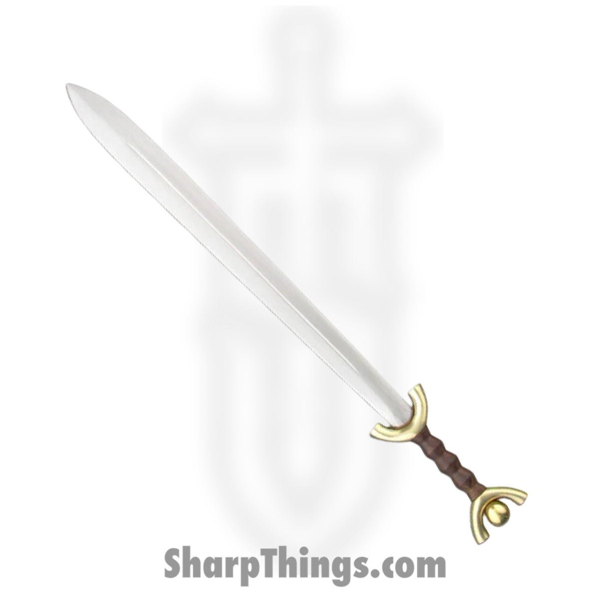 422e6e8e-5b9d-4192-944c-a5914f03267e_PC2370_1.jpg CAS Hanwei - PC2370 - Celtic Sword - Fixed Blade Knife - Carbon Steel Satin Spear Point - Ebony Wood - Brown - Image 1