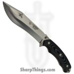 Cudeman - CUD125MC - Survival Knife Kit - Fixed Blade Knife - Bohler N695 Satin Clip Point - Micarta - Black Gray