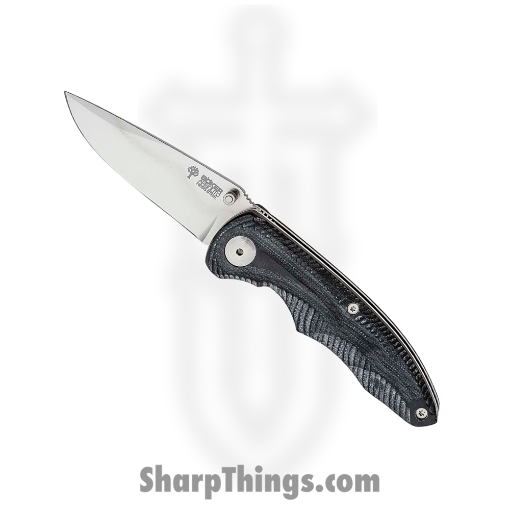 42b79506-3228-4fa3-99fc-a90d057e2146_BO01BA003_1.jpg Boker - BO01BA003 - Arbolito Gemini - Folding Knife - Bohler N695 Satin Drop Point - G10 - Black - Image 1