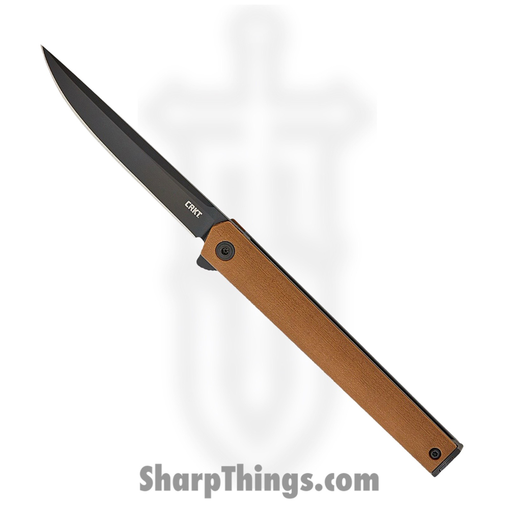 42e9a7b1-8a63-4d1c-923f-b6b257b0f1c2_CR7097DK_1.jpg CRKT - CR7097DK - CEO Gentleman's Flipper - Folding Knife - AUS-8 Coated Drop Point - GRN - Tan - Image 1