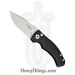 Defiant 7 - D7-VAL-SW - Valmara - Automatic Knife - CPM 154 Stonewash Drop Point - 6061 Aluminum - Black