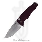Medford Knife - MK0394TQ-41AR-TFCS-Q4 - Smooth Criminal Button Lock Folder - Tumbled S45VN - Red