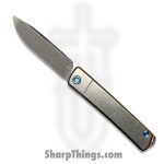 Medford Knife and Tool - MK2114TD-01TM-T2C2-Q4 - Gentlemen Jack 2 - Folding Knife - S45VN Tumbled Drop Point - Titanium - Natural, Blue