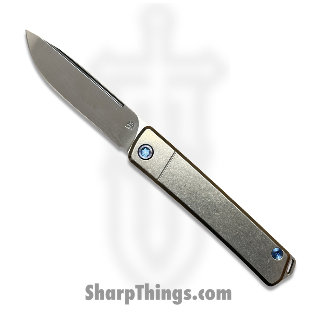 4361b693-ffec-4671-9bbf-fa76a6827284_MK2114TD-01TM-T2C2-Q4_1.jpg Medford Knife and Tool - MK2114TD-01TM-T2C2-Q4 - Gentlemen Jack 2 - Folding Knife - S45VN Tumbled Drop Point - Titanium - Natural, Blue - Image 1