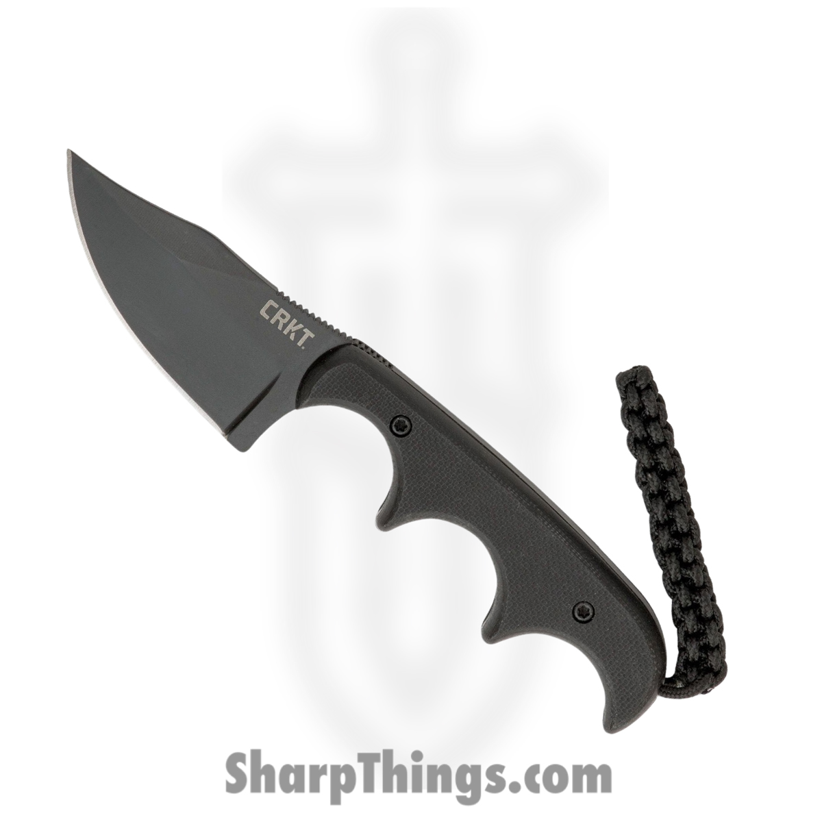 43a0a40a-5bf7-409b-803c-14e82ba96b93_CR2387K_1.jpg CRKT - 2387K - Folts Minimalist Bowie - Fixed Blade Knife - 5Cr15MoV Black Clip Point - Micarta - Black - Image 1