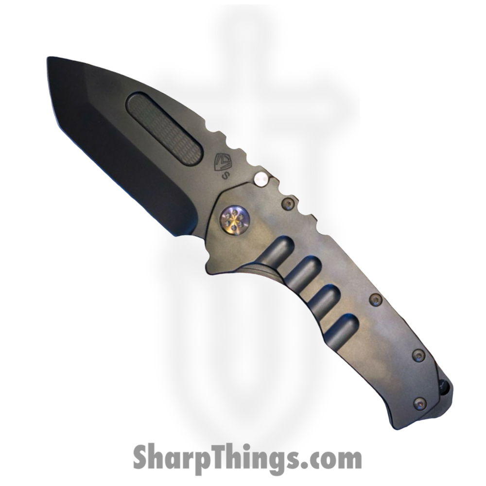 4429f256-de8c-4a77-916c-de32fd1bc85f_MK012SPT-30PV-TFCF-BP_1.jpg Medford Knife and Tool - MK012SPT-30PV-TFCF-BP - Prae T - Folding Knife - S35VN Coated Tanto - Titanium - Black - Image 1
