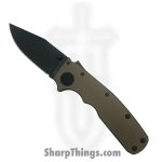 Demko Knives - DEM19230 - Shark Cub - Folding Knife - CPM 20CV Coated Clip Point - Aluminum - Gray